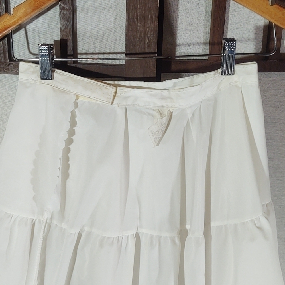 Vintage Midi Length Crinoline Slip Skirt Sz M - Picture 5 of 8